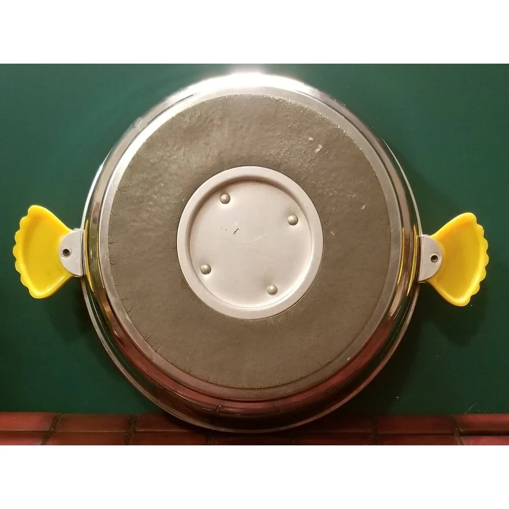 Vintage 1930s Child's 3 Compartment Warming Dish Illustrated W/ Circus Elephants